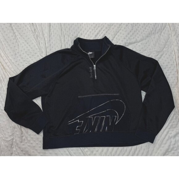 Nike Women's Zipper Pullover Just Do It Size Large 1/4 Zip - Picture 1 of 7
